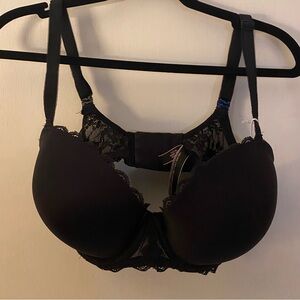 Victoria's Secret Lined Black Demi Bra
